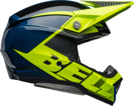 Bell Moto-10 Spherical Helm Sliced Matte Gloss Retina Blue