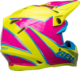 Bell Moto-9S Flex Sprite Helm Gloss Yellow Magenta