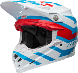 Bell Moto-9S Flex Helm Banshee Gloss White Red