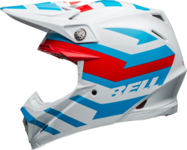 Bell Moto-9S Flex Helm Banshee Gloss White Red