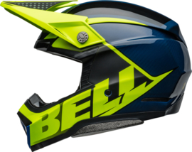 Bell Moto-10 Spherical Helm Sliced Matte Gloss Retina Blue