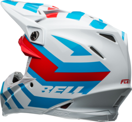 Bell Moto-9S Flex Helm Banshee Gloss White Red