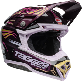 Bell Moto-10 Spherical Helm Tagger Purple Haze Gloss Purple Gold