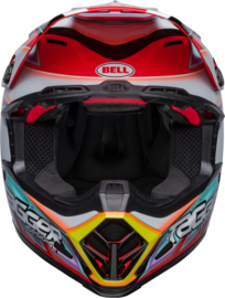 Bell Moto-9S Flex Helm Tagger Edge Fever White Aqua