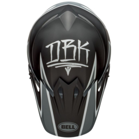 Bell MX-9 Mips Twitch Helm Matte Black Grey White