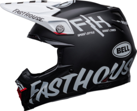 Bell Moto-9S Flex Fasthouse Crew Helm Matte Black White