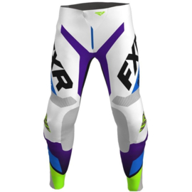 FXR Revo Pant White Purple Lime