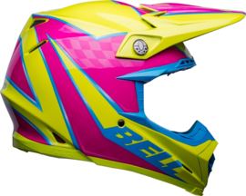 Bell Moto-9S Flex Sprite Helm Gloss Yellow Magenta