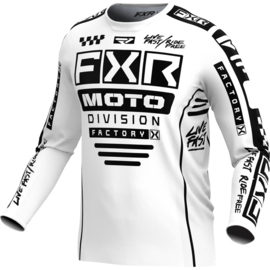 FXR Podium Jersey White Black 2024