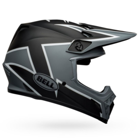 Bell MX-9 Mips Twitch Helm Matte Black Grey White