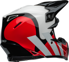 Bell Moto-9S Flex Hello Cousteau Stripes Gloss White Red
