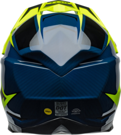 Bell Moto-10 Spherical Helm Sliced Matte Gloss Retina Blue