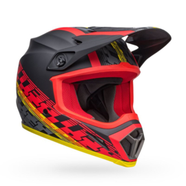 Bell MX-9 Mips Offset Helm Matte Black Red