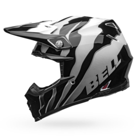 Bell Moto-9S Flex Claw Helm Gloss Black White