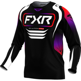 FXR Clutch Pro Jersey Black Red Purple 2025