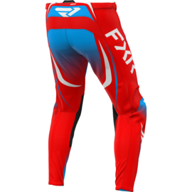 FXR Clutch Pro Pant Red White Cyan 2025