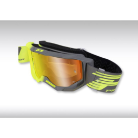 Progrip 3300 Vision Goggle Grey Neon Yellow W/Mirror Lens