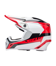 Bell MX-9 Mips Rift Red White