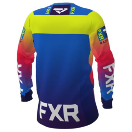 FXR Helium Jersey Coral Blue Fade Hi-Vis