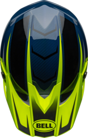 Bell Moto-10 Spherical Helm Sliced Matte Gloss Retina Blue