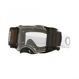 Oakley Airbrake MX Tuff Blocks White Roll-Off W/Clear Lens