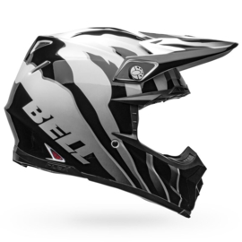 Bell Moto-9S Flex Claw Helm Gloss Black White