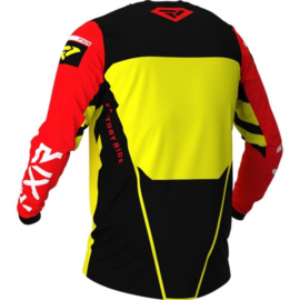 FXR Youth Pro-Stretch Jersey Yellow Black Red