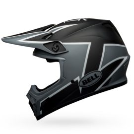 Bell MX-9 Mips Twitch Helm Matte Black Grey White