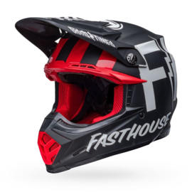Bell Moto-9S Flex Fasthouse Tribe Helm Matte/Gloss Black Grey