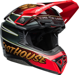 Bell Moto-10 Spherical Helm Fasthouse Mod Squad Gloss White Black