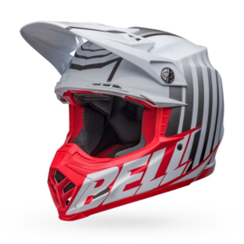 Bell Moto-9S Flex Sprint Helm Matte/Gloss White Red