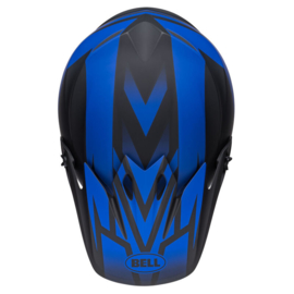 Bell MX-9 Mips Disrupt Helm Matte Black Blue
