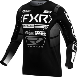 FXR Podium Jersey Black White 2025