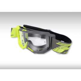 Progrip 3300 Vision Goggle Grey Neon Yellow W/Clear Lens