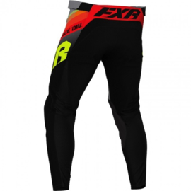 FXR Clutch Pant Black Grey Hi Vis Nuke Red 2021