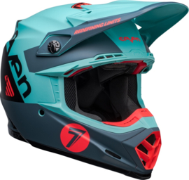 Bell Moto-9S Flex Seven Vanguard Helm Matte Aqua Black