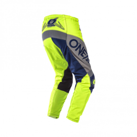 O'Neal Pants Element Factor Grey Blue Neon Yellow V.22