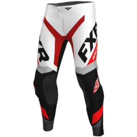 FXR Revo Pant White Red Char Black