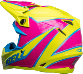 Bell Moto-9S Flex Sprite Helm Gloss Yellow Magenta