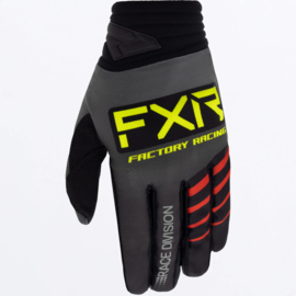 FXR Prime Gloves Grey Black Hi Vis