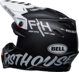 Bell Moto-9S Flex Fasthouse Crew Helm Matte Black White