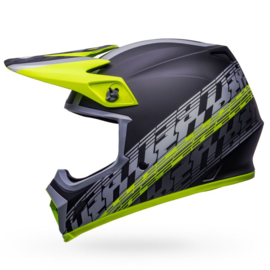 Bell MX-9 Mips Offset Helm Matte Black Hi-Viz Yellow