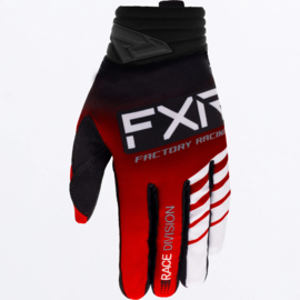 FXR Prime Gloves Red Black White