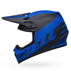 Bell MX-9 Mips Disrupt Helm Matte Black Blue