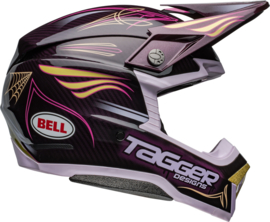 Bell Moto-10 Spherical Helm Tagger Purple Haze Gloss Purple Gold