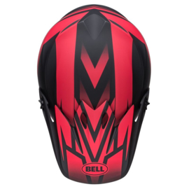 Bell MX-9 Mips Disrupt Helm Matte Black Red