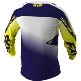 FXR Clutch Jersey White Navy Yellow 2021