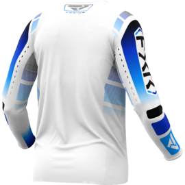 FXR Podium Jersey White Blue 2025