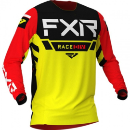 FXR Youth Pro-Stretch Jersey Yellow Black Red