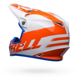 Bell MX-9 Mips Disrupt Helm Gloss White Orange